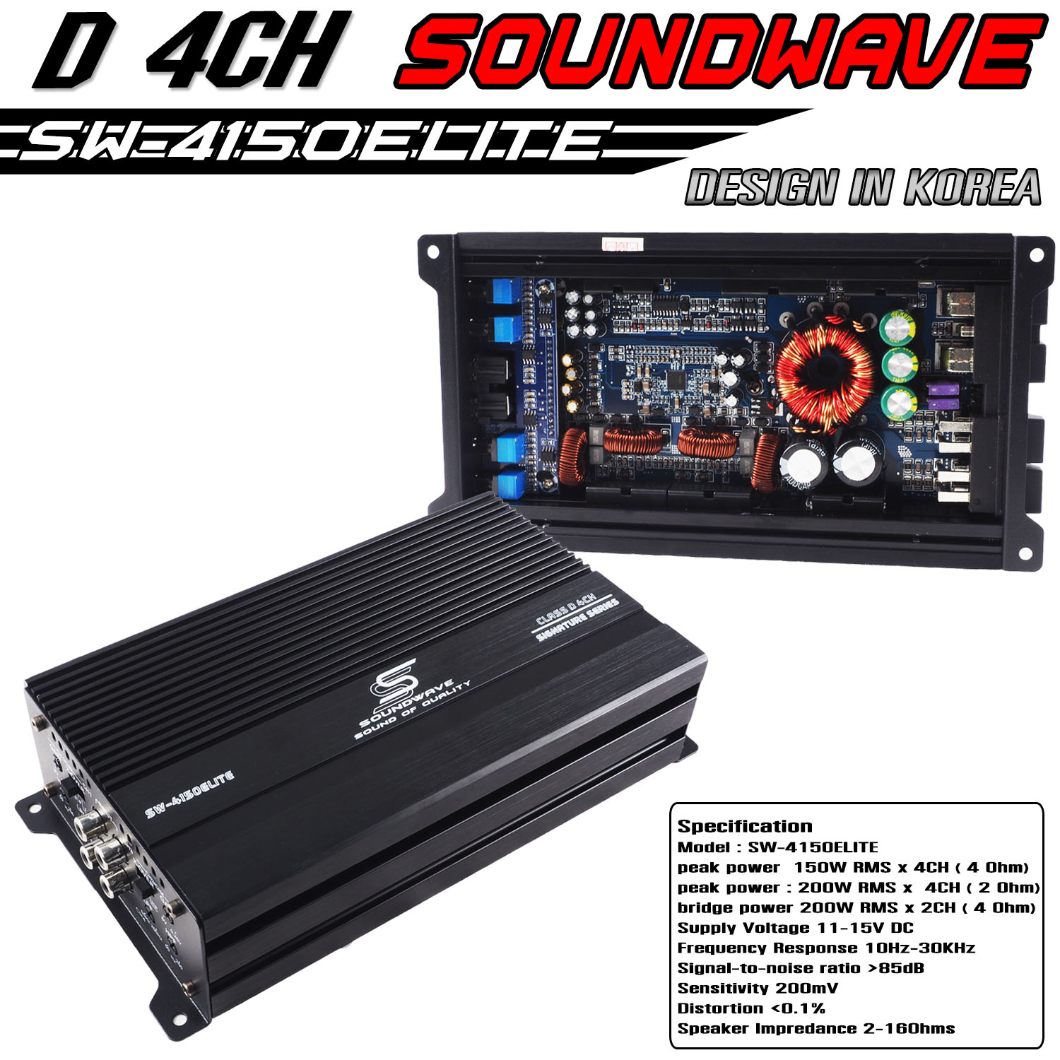 เพาเวอร์ D 4CH SW-4150ELITE SOUNDWAVE