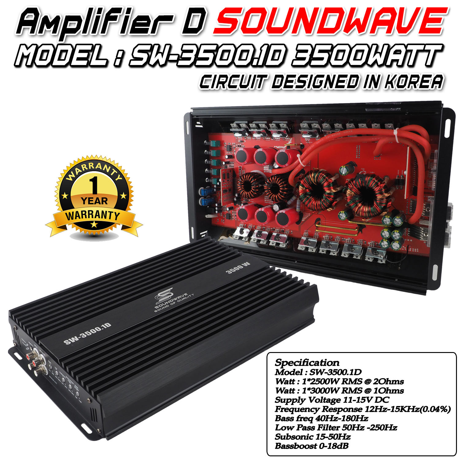 เพาเวอร์ D SW-3500DELUXE SOUNDWAVE