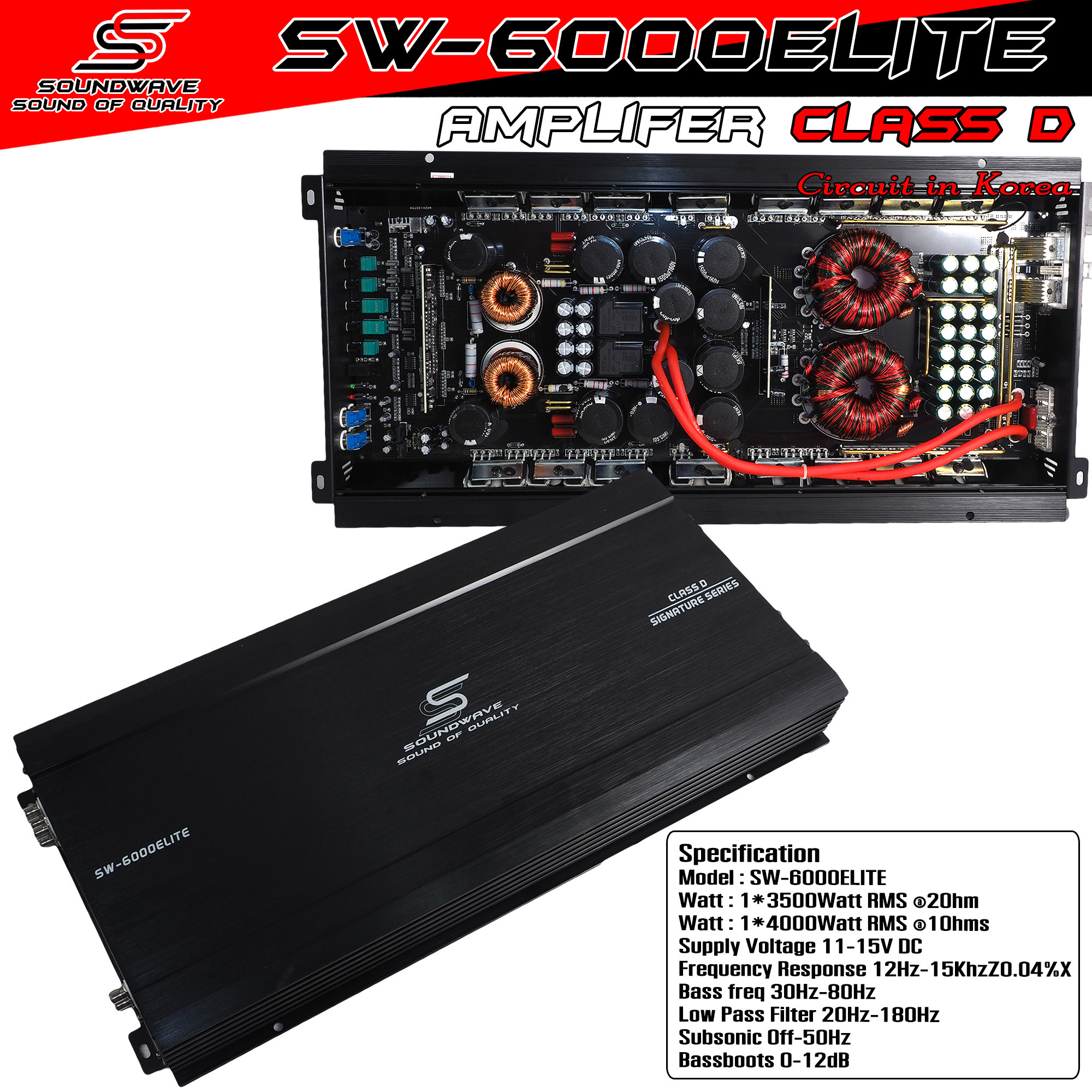 เพาเวอร์ D SW-6000ELITE KOREA SERIES SOUNDWAVE